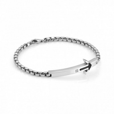 Bracelet in Stainless Steel with Anchor