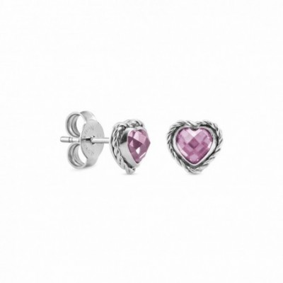 Heart-shaped earrings in Silver