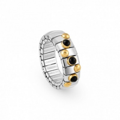 Stretch Ring with Gold and small Stones