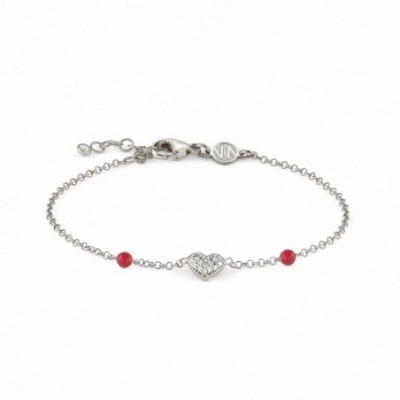 Gioie Bracelet with Heart and Red Jade