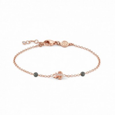 Gioie Bracelet with Anchor and Grey Jade