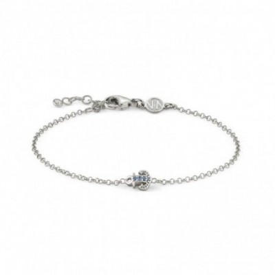 Gioie Bracelet with Anchor and Blue Zirconia