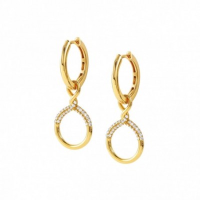 Endless earrings with Circle