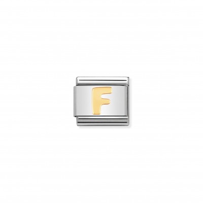 Composable Classic Link Letter F in 18K Gold