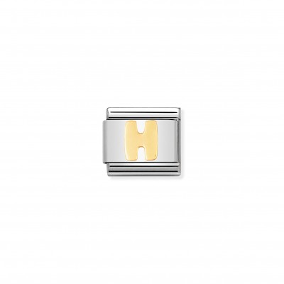 Composable Classic Link Letter H in 18K Gold