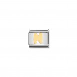 Composable Classic Link Letter N in 18K Gold