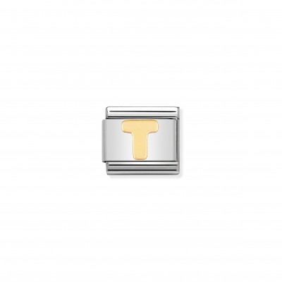 Composable Classic Link Letter T in 18K Gold