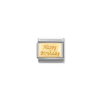 Engraved Composable Classic Link Happy Birthday