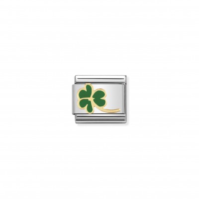 Composable Classic 18K Gold Link green Clover