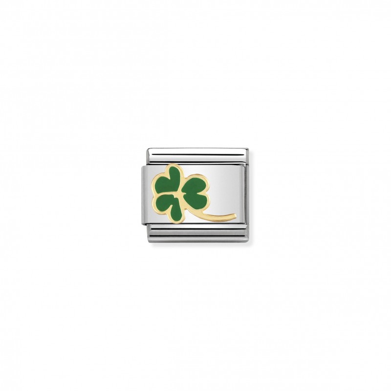 Composable Classic 18K Gold Link green Clover