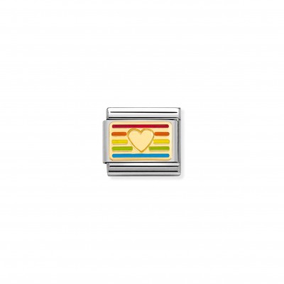 Composable Classic Link Rainbow Flag Heart