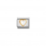 Composable Classic Link Heart white Mother of Pearl