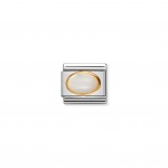 Composable Classic Link in Gold with white Mother of Pearl