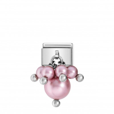 Composable Classic Link pink Simulated Pearls