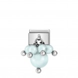 Composable Classic Link Baby blue Pastel Pearls