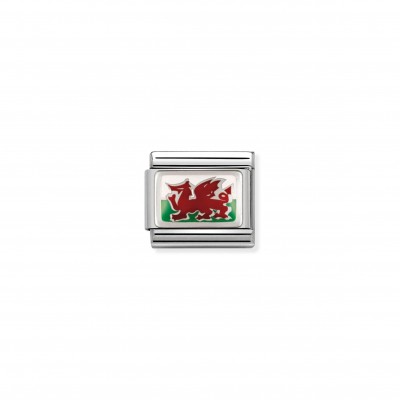 Composable Classic Link Wales Flag in Silver