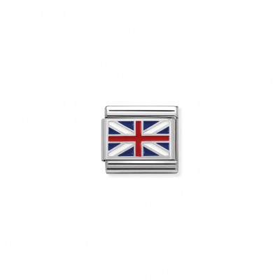 Composable Classic Link Great Britain Flag in Silver
