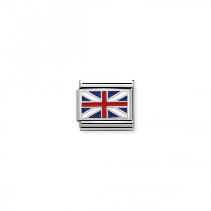 Composable Classic Link Great Britain Flag in Silver