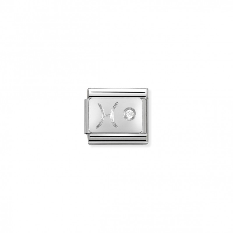 Composable Classic Link Pisces in Silver and Stone