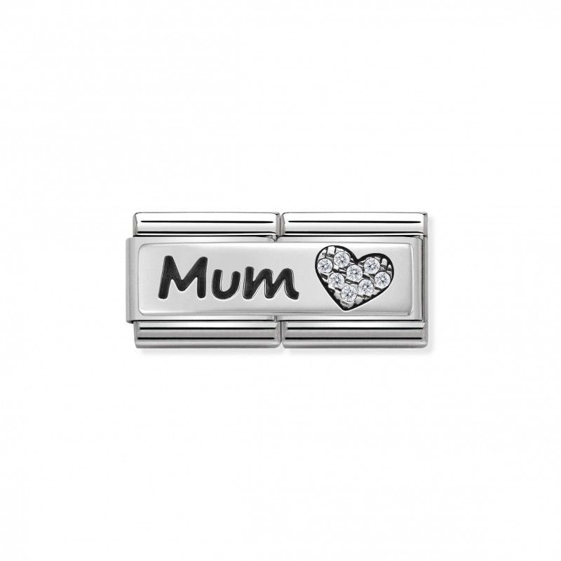 Composable Classic Double Link Mum and Heart