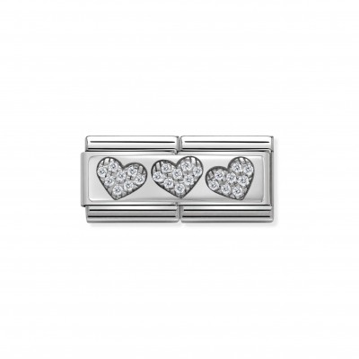 Composable Classic Double Link 3 Hearts