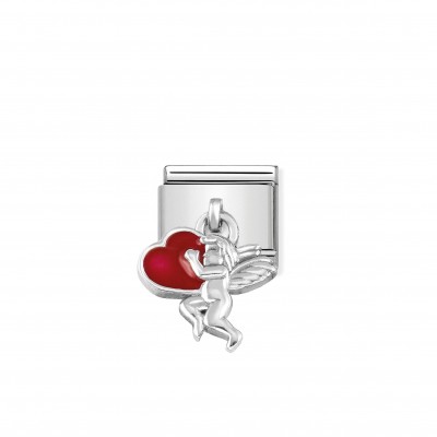 Composable Classic link Cupid with hearts