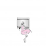 Composable Classic Link Pink Flamingo Pendant