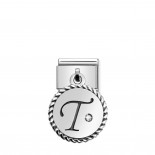 Composable Classic Link Letter T in Sterling Silver