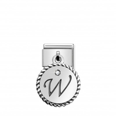 Composable Classic Link Letter W in Sterling Silver