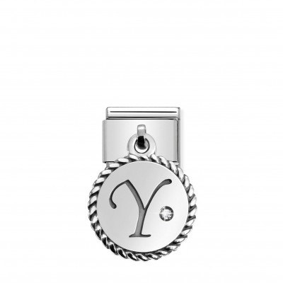 Composable Classic Link Letter Y in Sterling Silver