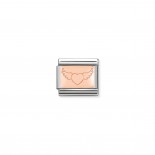 Composable Classic Link Rose Gold Flying Heart