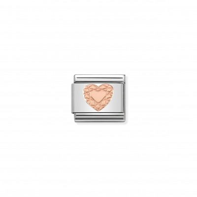 Composable Classic Link Rose Gold Heart Cut