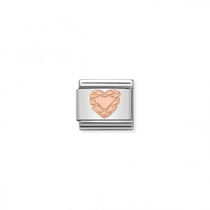 Composable Classic Link Rose Gold Heart Cut