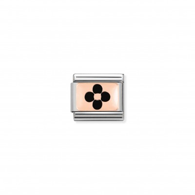 Composable Classic Link Rose Gold black Flower