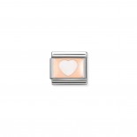 Composable Classic Link Rose Gold white Heart