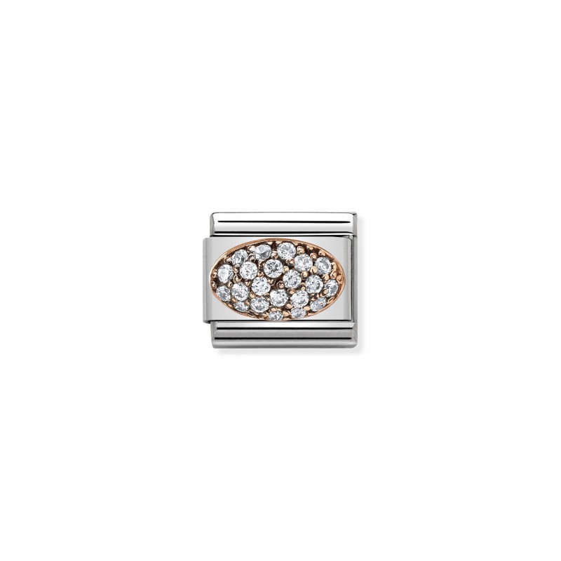 Composable Classic Link Dome with White Cubic Zirconia