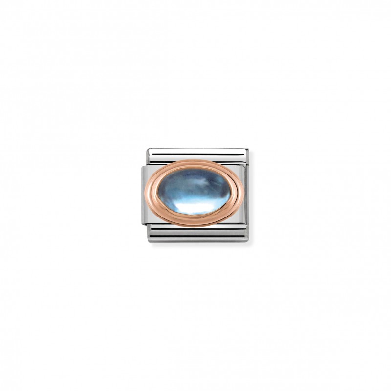 Composable Classic Link Rose Gold oval Topaz