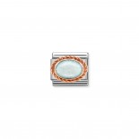 Composable Classic Link in Rosegold, White Opal