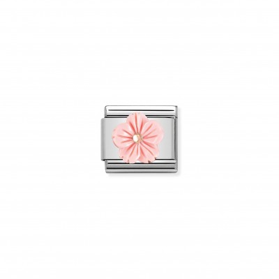 Composable Classic Link Flower in Pink coral paste