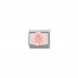 Composable Classic Link Flower in Pink coral paste