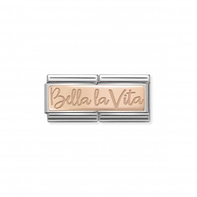 Double Link Composable Classic Bella La vita in Rose Gold