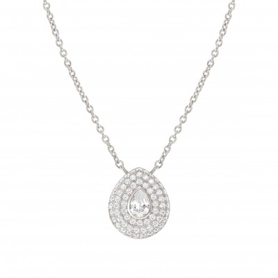 Domina necklace with pendant with Cubic Zirconia