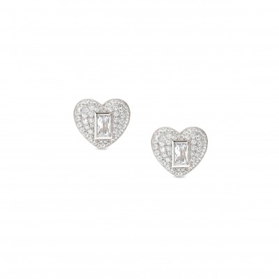 Domina Heart earrings with Cubic Zirconia