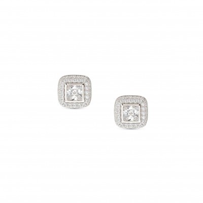 Domina Square earrings with Cubic Zirconia
