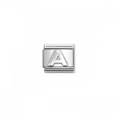 Composable Classic Link, Letter A, silver
