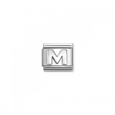 Composable Classic Link, Letter M, silver