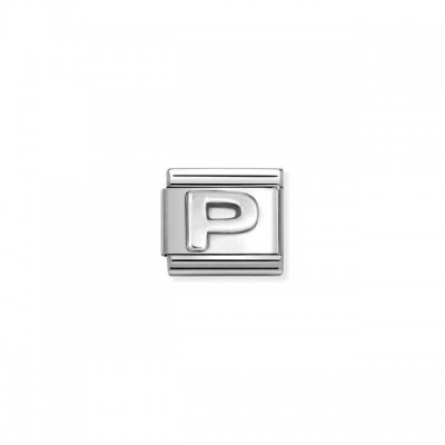 Composable Classic Link, Letter P, silver