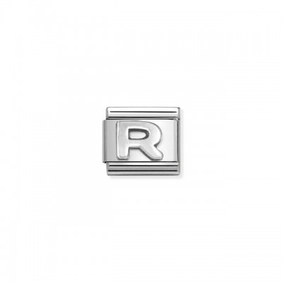 Composable Classic Link, Letter R, silver