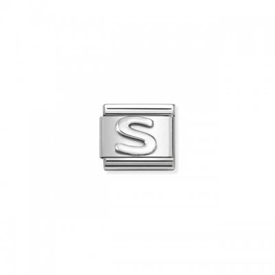 Composable Classic Link, Letter S, silver