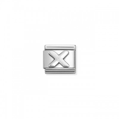 Composable Classic Link, Letter X, silver